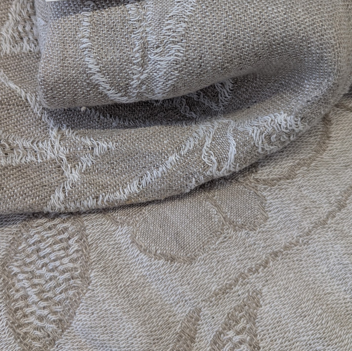 Oatmeal Hempy Large Flax Flower