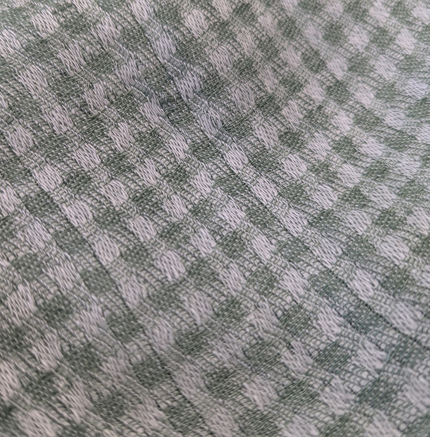 Monet Green Small Gingham Style