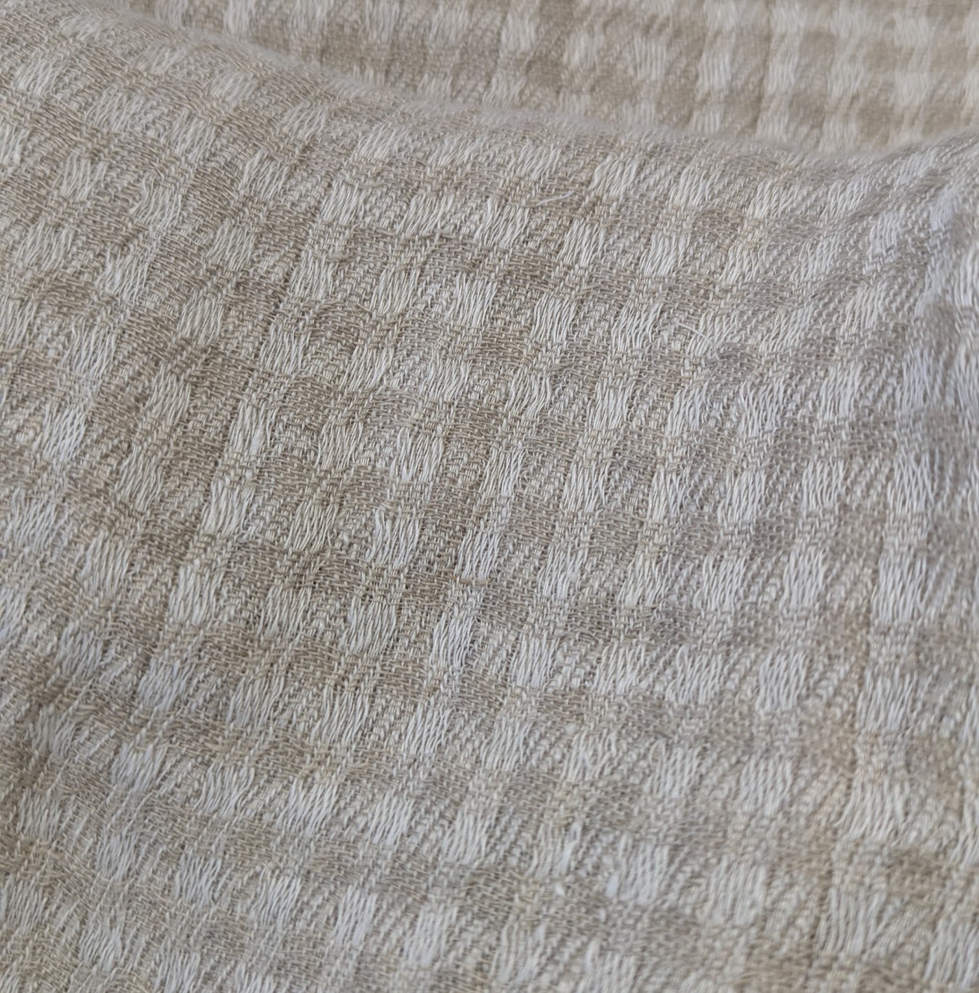 Oatmeal Small Gingham Style
